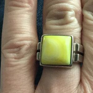 Silpada mother of pearl ring.